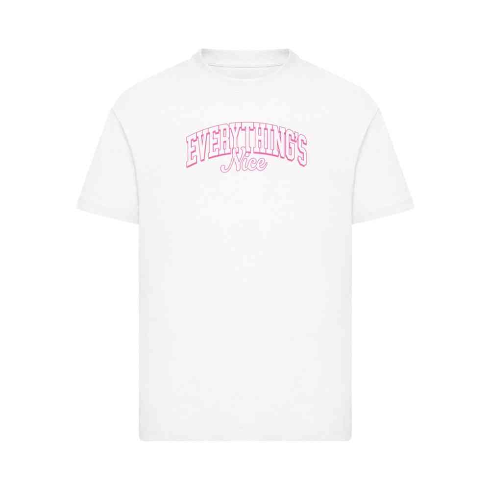 Mister Tee - Everything Is Nice College Style Kinder Tshirt - Wit